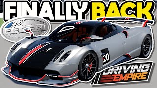 The CRATE PAGANI Car is FINALLY BACK amp A LIMITED PAGANI TOMORROW  Driving Empire Update [upl. by Gruver836]