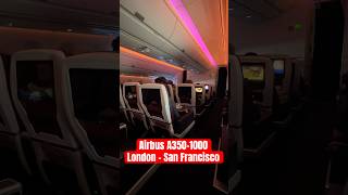 Airbus A3501000 Virgin Atlantic London to San Francisco Premium Preferred [upl. by Sclater]