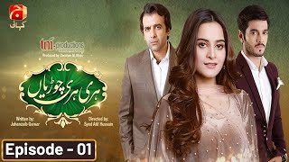 Hari Hari Churiyan Episode 01 HD  Aiman Khan  Wahaj Ali  Hasan Ahmed  GeoKahani​ [upl. by Ehcrop]