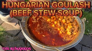 HUNGARIAN GOULASH BEEF STEWSOUP SLOVAK STYLE [upl. by Hgielanna170]