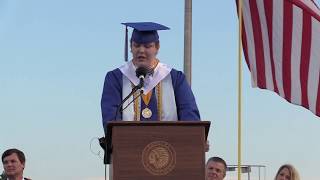 Dayton Doudican delivers Valedictorian Speech for Sapulpa High School Graduation [upl. by Ykcaj]