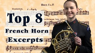 Top 8 MOST Requested French Horn Excerpts [upl. by Spike138]