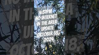 quotNo internet connection in areaquot updated October 18 2024 [upl. by Seafowl953]