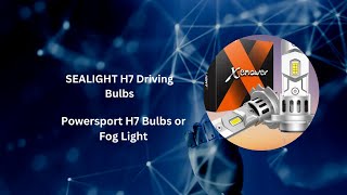 quotSEALIGHT H7 Driving Bulbs Review Super Brightness amp Mini Size 24000LM 6500K Cool White [upl. by Anton]