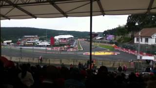 GP 2 2013 Spa restart and crash [upl. by Imojean500]