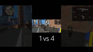 1 vs 4 cs rank freefire [upl. by Tahpos]