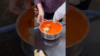 ⚡⚡ Fried Momos Making Process⚡⚡ shorts telugufoodie esangathulu streetfood foodie omelette [upl. by Nuahsar]