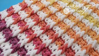 Crochet Bar Stitch  Crochet Stitch Tutorial [upl. by Neenaej]