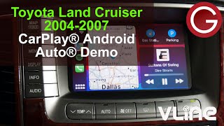 See how CarPlay amp Android Auto work on Toyota Land Cruiser 2004 2005 2006 2007  GROM VLine VL2 LEX4 [upl. by Tekcirc]