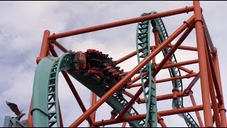 Tempesto Review HD Busch Gardens Williamsburg Roller Coaster [upl. by Aiuqet]