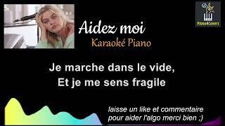 Aidez moi  Louane Karaoké piano spécial cover [upl. by Stillas]