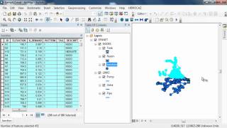 ARCGIS amp EPANET TUTORIAL 2 HYDROCAZ [upl. by Eiuqnimod]