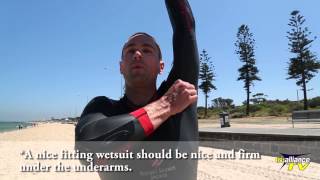 How to correctly put on a wetsuit [upl. by Vanessa]