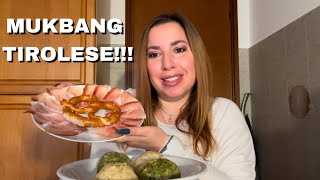 MUKBANG TIROLESE • CANEDERLI E PRETZEL CON SPECK • Novità Dolcetto Lindt [upl. by Gerita]