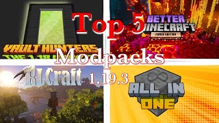 Top 5 Minecraft Modpacks 1193 [upl. by Eppie]