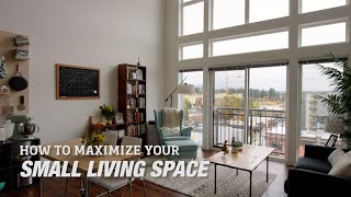 How to Maximize Your Small Living Space Part 1 Kitchen amp Living Room [upl. by Weirick962]