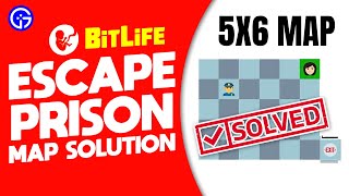 BITLIFE Escape Prison 5x6 Map  How To Escape From Jail bitlife [upl. by Rayburn]