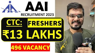 OFFICIAL AAIATC Recruitment 2023  Freshers  CTC ₹13 LPA  Permanent Job  Latest Jobs 2023 [upl. by Llednohs980]