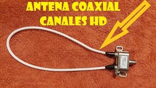 ¿COMO HACER ANTENA 📡COAXIAL CASERA HD📺☝ HOW TO MAKE HOME ANTENNA [upl. by Lunneta]