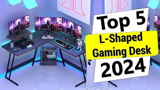 ✅Top 5 Best LShaped Gaming Desk of 2024  Best LShaped Gaming Desk [upl. by Accire]