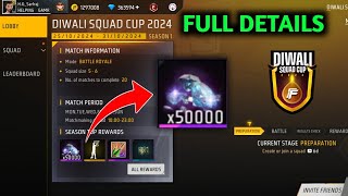 FREE FIRE DIWALI SQUAD CUP FULL DETAILSHOW TO PLAY DIWALI SQUAD CUP [upl. by Nesbitt990]