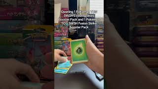 Opening 1 Evolving Skies Booster Pack and 1 Fusion Strike Booster Pack asmr pokemonopening cards [upl. by Barvick]