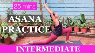 Yoga Practice for Strength Balance amp Flexibility  Intermediate Workout  Yogalates with Rashmi [upl. by Ninos]