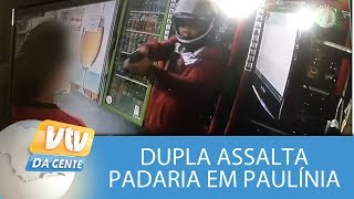 Padaria é assaltada em Paulínia [upl. by Atinhoj]