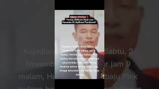 KISAH NYATA ‼️ quotTewas Ditikam Saat Sedang Live Karaoke Di Aplikasi Facebookquot shorts kisahnyata [upl. by Lennon]