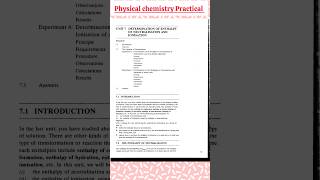 Determination of Enthalpy of Neutralization and Ionisationphysical chemistry practical thermoche [upl. by Cinelli]