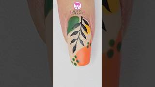 🧡 Autumn Nail Design nailart naildesign nailtutorial nailtrends nailtech easynails nails [upl. by Bazil]