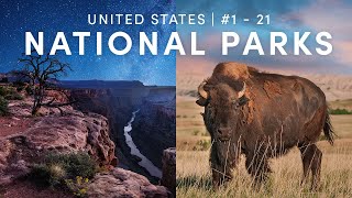 All 63 National Parks in the United States Pt 1 1  21 [upl. by Ainnet]