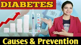 DIABETES  Type 1 amp Type 2  Causes amp Prevention of Diabetes  Rise of Diabetes in India [upl. by Jewett]