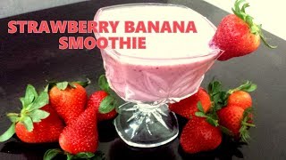 How to make a strawberry banana smoothie [upl. by Amalie691]