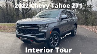 2022 Chevy Tahoe Z71 Interior Tour 4K 60fps [upl. by Ynnavoeg]