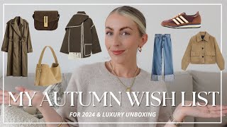 AUTUMN 2024 WISH LIST amp LUXURY UNBOXING Katie Peake [upl. by Anale879]