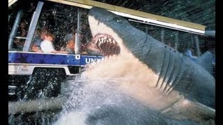 Jaws attacks Tram at Universal Studios Hollywood [upl. by Parsaye]