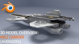 Avengers Heli Carrier  3D Model [upl. by Fania]