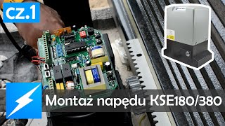 Montaż mechaniczny napędu do bramy przesuwnej KSE180380  Elektrobimpl [upl. by Wichern]