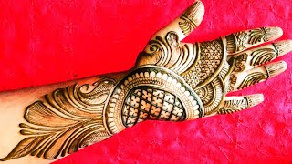 front hand mehndi design  new trending mehndi design  stylish front hand mehndi design [upl. by Ahsitaf]