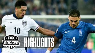 Greece vs England UEFA Nations League Highlights  FOX Soccer [upl. by Eimas172]