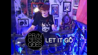 Princess Goes  Let It Go Drum Cover [upl. by Eilraep655]