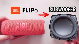 JBL FLIP 6 vs 4inch JBL Subwoofer Bass speaker [upl. by Retsbew570]