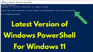 How to install latest version of powershell in Windows 11  Upgrade Powershell to 720 [upl. by Malachi]