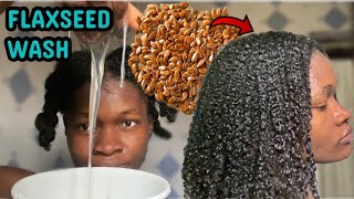 MY FLAXSEED GEL WASH ROUTINE for extreme hair growth  how to use flaxseed for hair growth [upl. by Ellehcyt755]