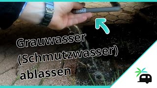 Grauwasser Schmutzwasser beim Wohnmobil ablassen Wir zeigen wie es funktioniert [upl. by Bender]