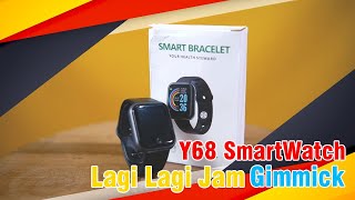 REVIEW Y68 SMARTWATCH [upl. by Barnard]