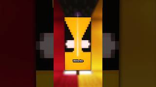 🟡Wolverine Diseño de Estandarte en Minecraft minecraftshorts [upl. by Ellerahs848]