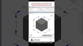 3D Dimensioning in AutoCAD for Z Axis  AutoCAD 3d Dimensioning Techniques CADable 3ddimensioning [upl. by Ilaw]