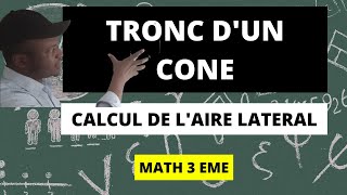 Correction Exercice  Calcul de lAire Latérale du Tronc dun Cône  Math Troisièmequot [upl. by Allred498]